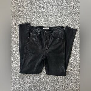 We The Free Metallic Black Skinny Jeans